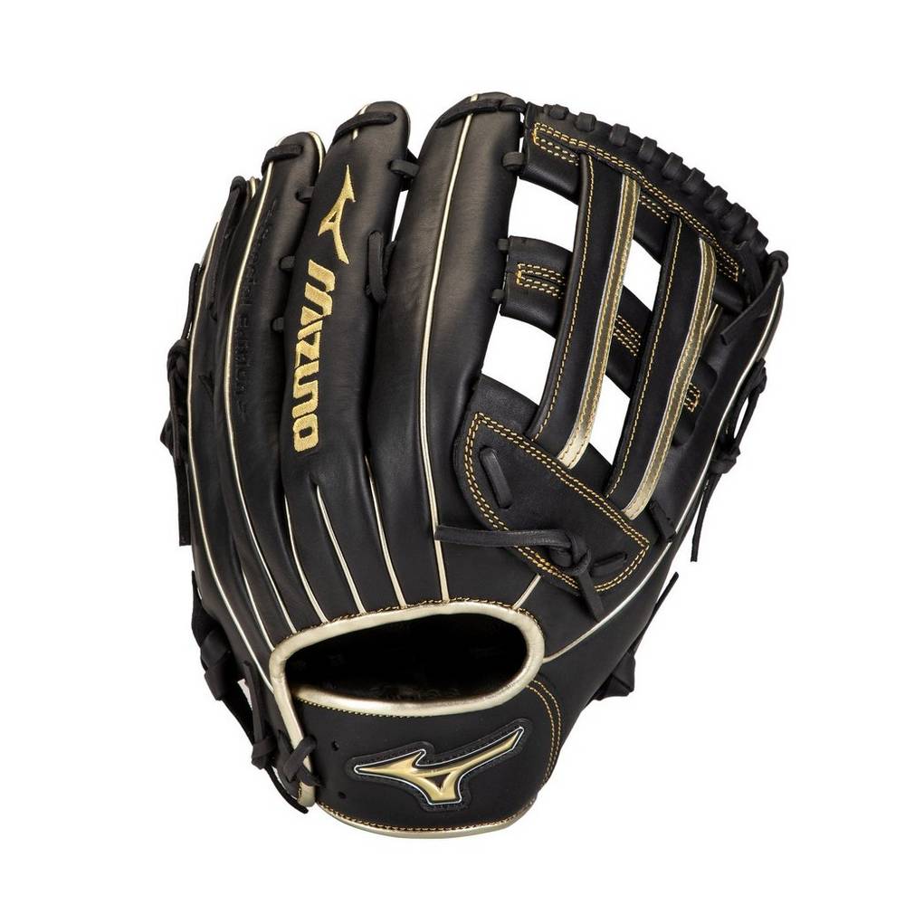 Guantes Mizuno MVP Prime SE Slowpitch 13" Hombre Negras/Doradas España HKNI-17034